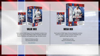2026 Topps Chrome Baseball Jumbo Box (Presale 7/22)